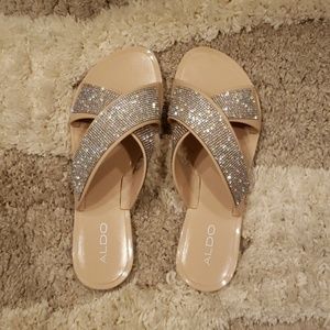 Aldo slip on sandals